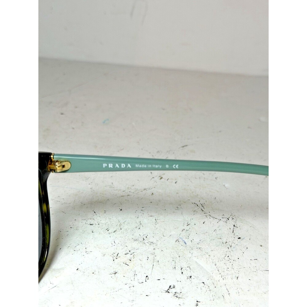 Prada Sunglasses SPR 01O Womens 55-17 Green Tortoise Polarized Butterfly Italy - Picture 6 of 6